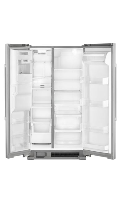 Maytag 24.5 cu. ft. Side by Side Refrigerator in Fingerprint Resistant Stainless Steel with Exterior Ice and Water Dispenser 3