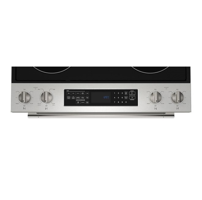 Maytag 6.4 cu. ft. Slide-In Electric Range with True Convection in Fingerprint Resistant Stainless Steel 1