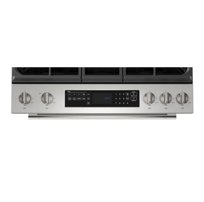 Maytag 30 in. 5 Burners Slide-In Gas Range in Fingerprint Resistant Stainless Steel 1