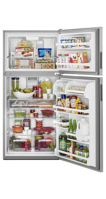 Maytag 18 cu. ft. Top Freezer Refrigerator in Fingerprint Resistant Stainless Steel 4