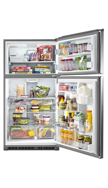 Maytag 21 cu. ft. Top Freezer Refrigerator in Fingerprint Resistant Stainless Steel 4